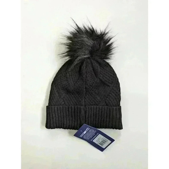 Weatherbeeta BNWTWe Lined Pompom Beanie Hat Black - Picture 2 of 4